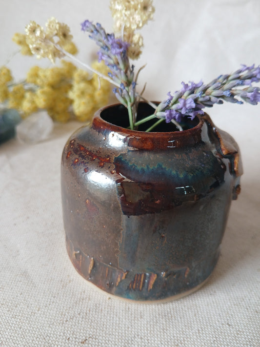 Petit vase "Sous le vieux chêne"