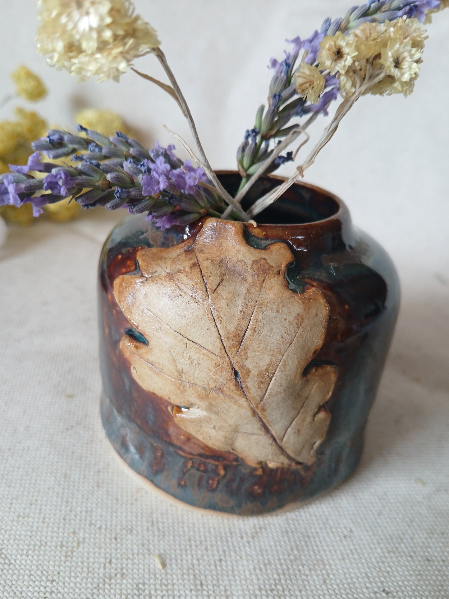 Petit vase "Sous le vieux chêne"