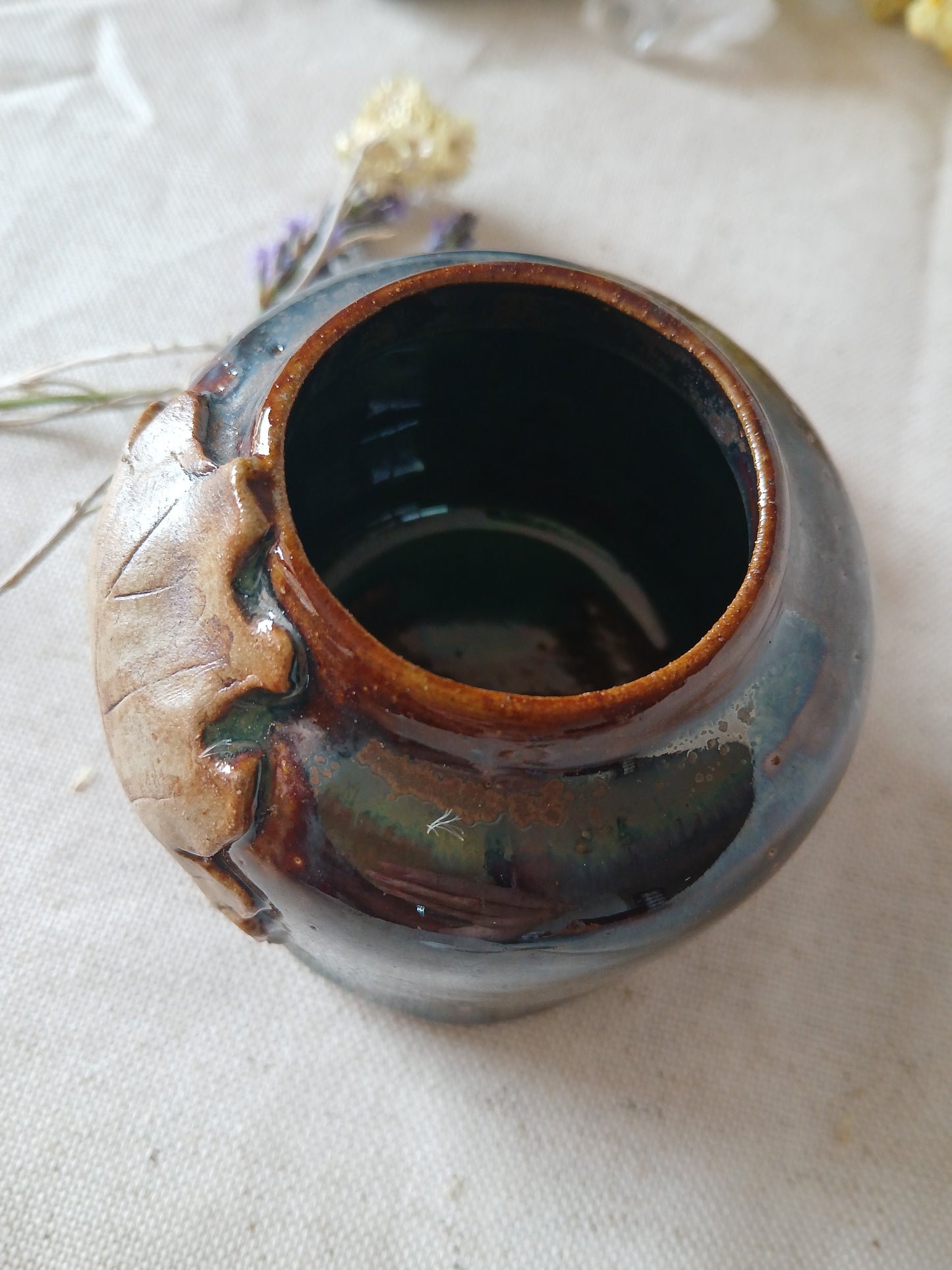 Petit vase "Sous le vieux chêne"