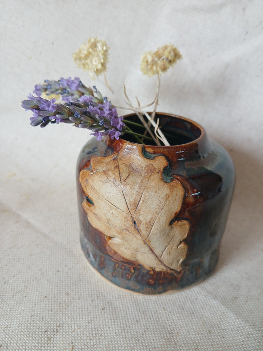 Petit vase "Sous le vieux chêne"