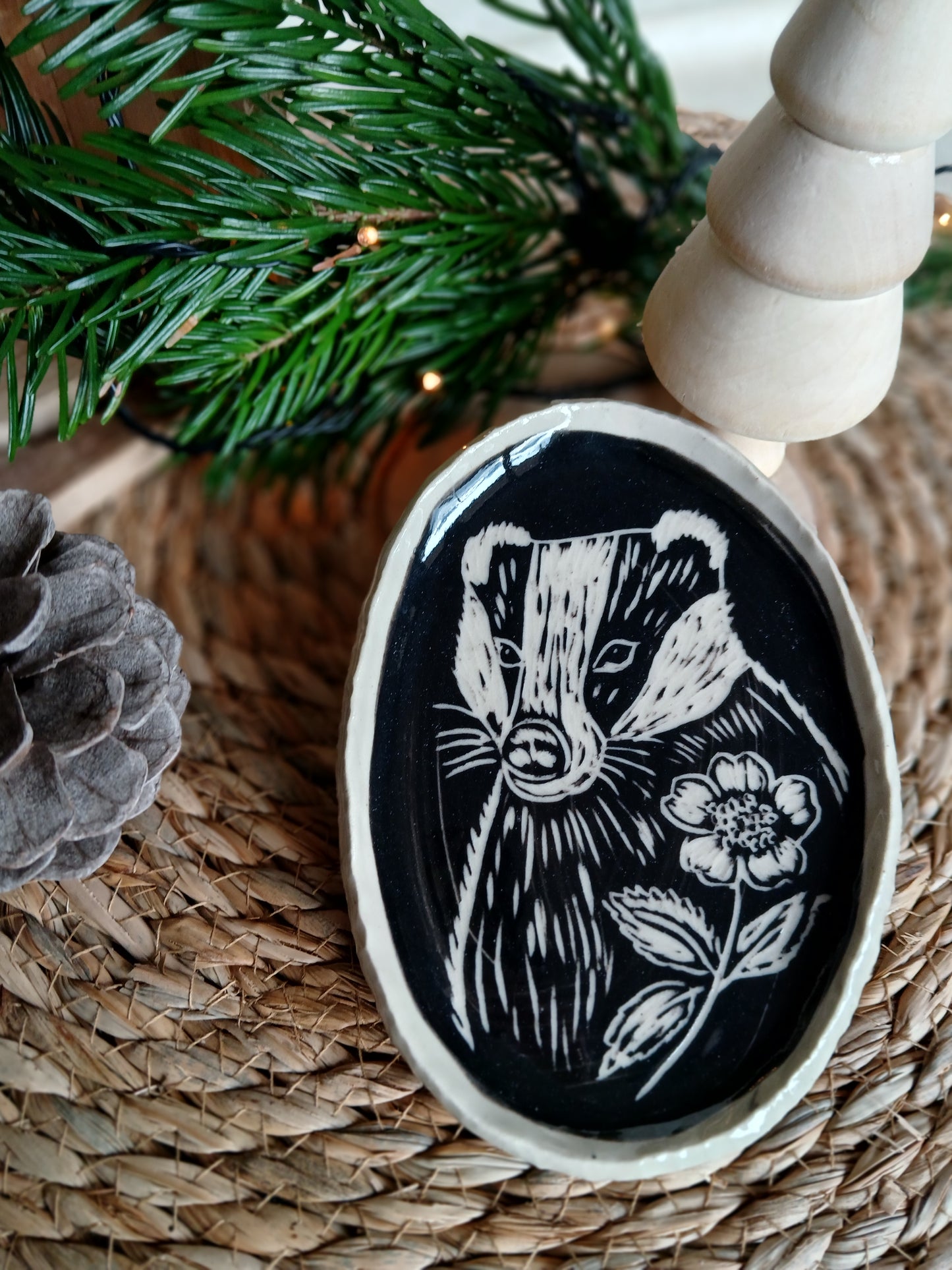 Coupelle hommage au blaireau