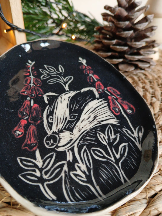 Coupelle blaireau et digitales